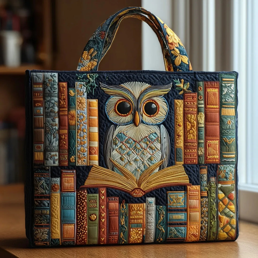 Torba Sac Artisanale - Sova i Vintage Knjiga