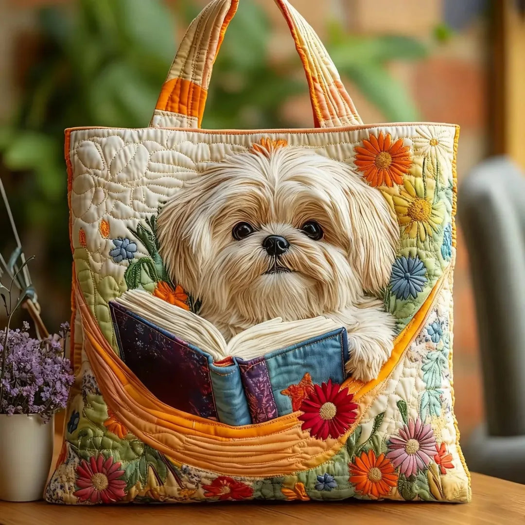 Sack Artizanal - Shih Tzu, knjige i cvijeće