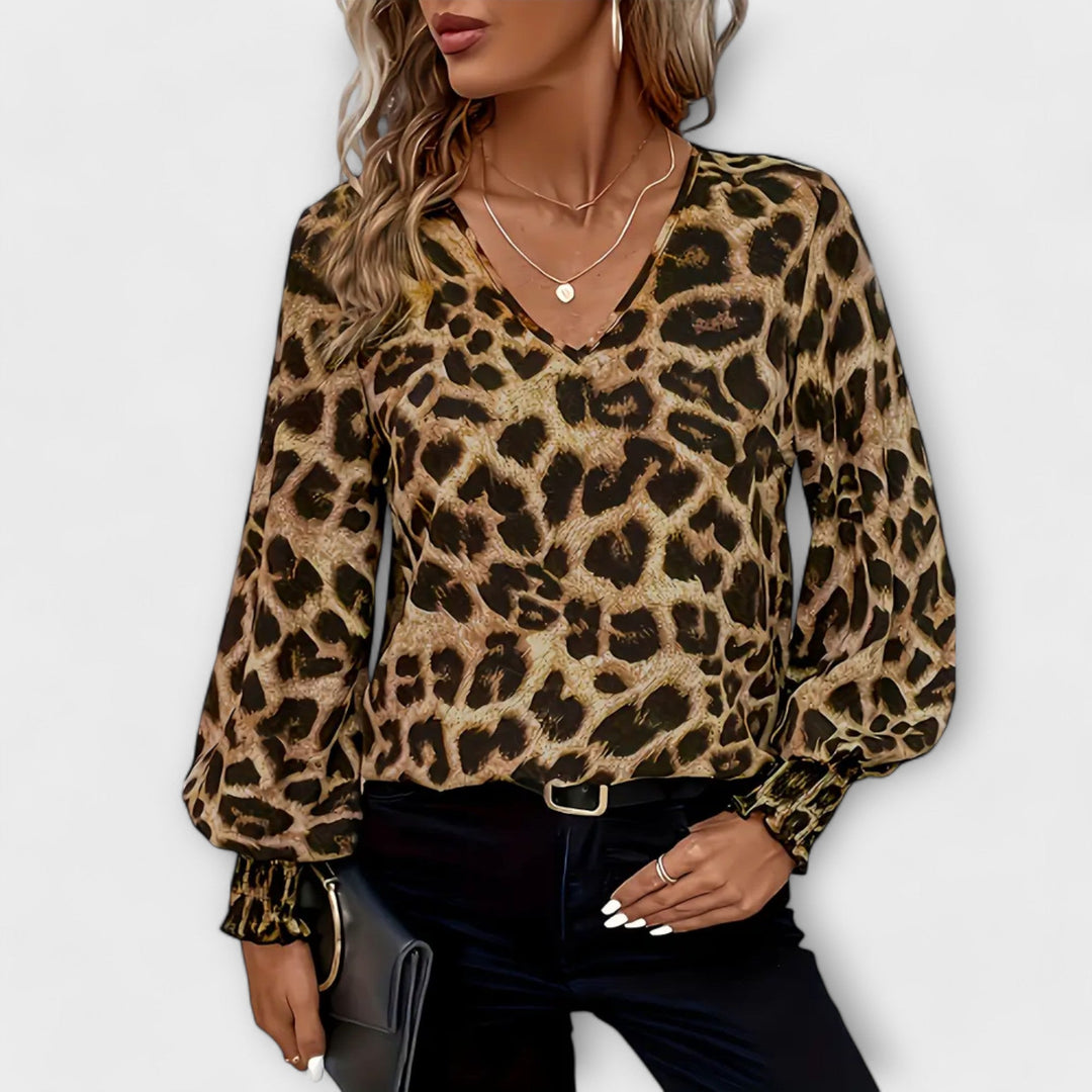 Jadranka - Stilizirana Leopard Bluza