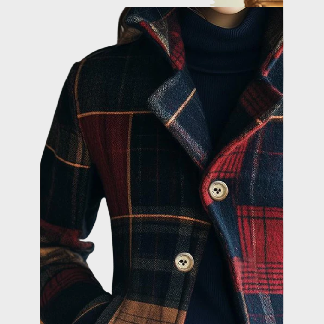 Noelle - Klasična Tartan Vuna Jakna