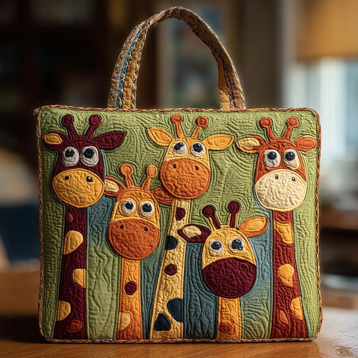 Torba s quilted uzorkom - dizajn žirafe