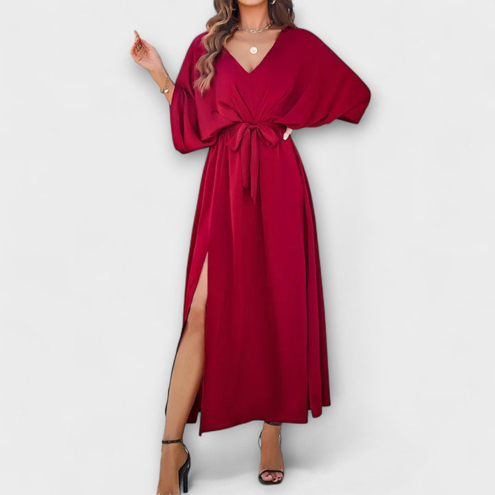 Sabrina – Sofisticirana maxi haljina s V izrezom