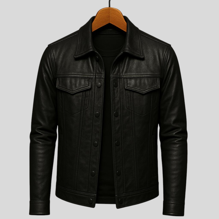 Darius - Premium Kožna Jakna u Moto Stilu