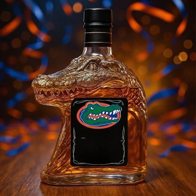 Karafa za whiskey u obliku krokodila