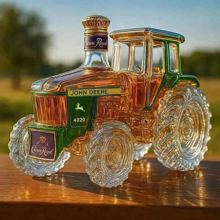 4020 Traktor Staklena Whiskey Boca