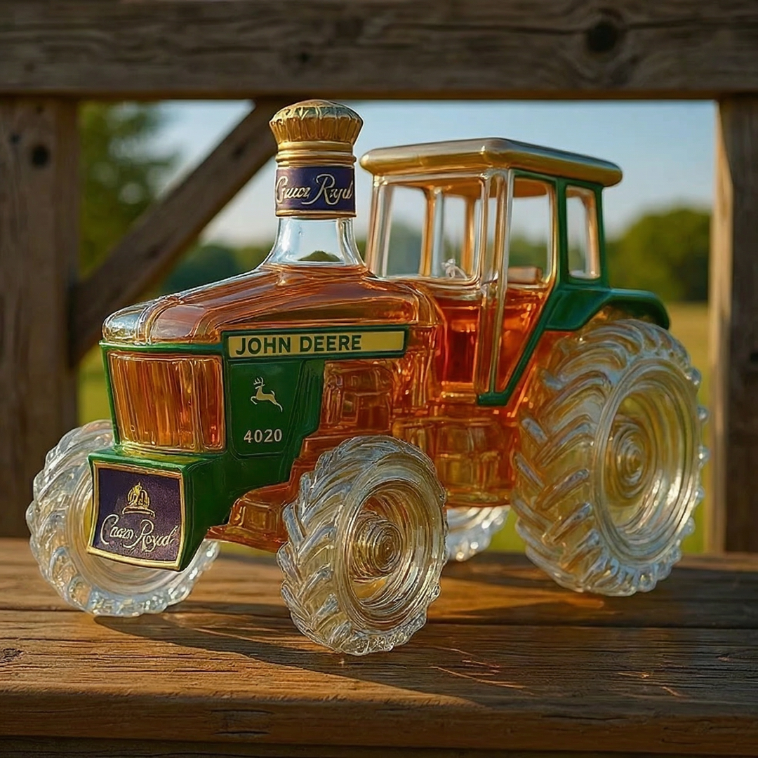 4020 Traktor Staklena Whiskey Boca