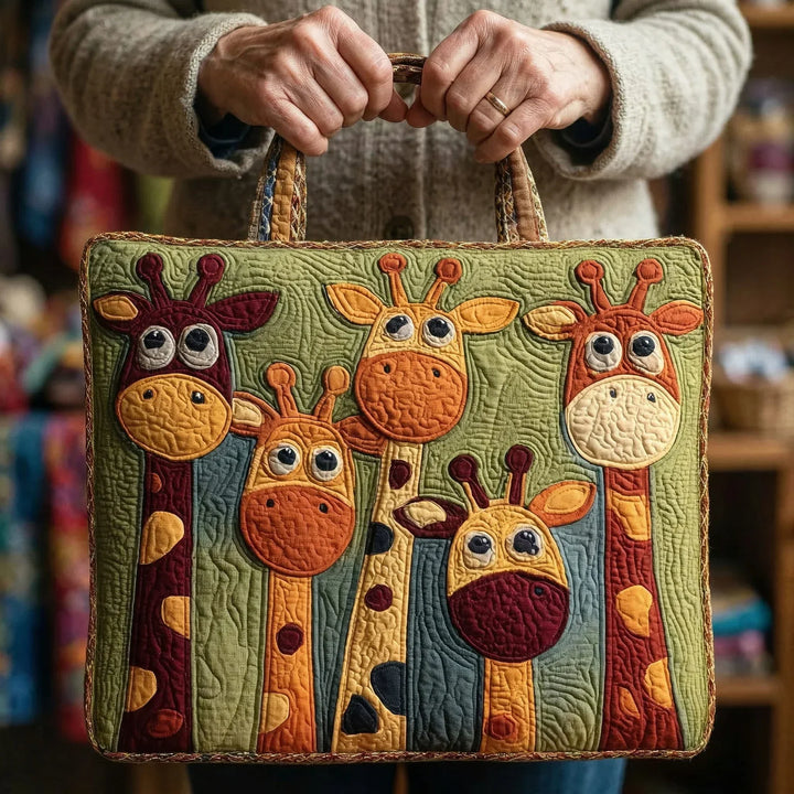 Torba s quilted uzorkom - dizajn žirafe