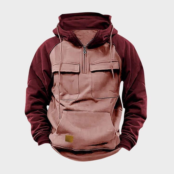 Kristian - Polo-zip majica s kapuljačom