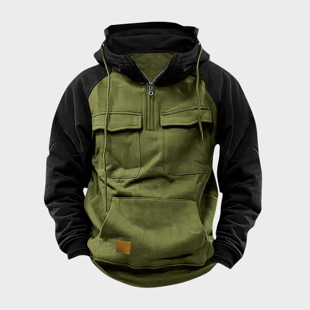 Kristian - Polo-zip majica s kapuljačom